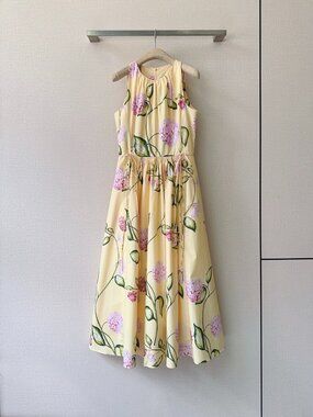 Oscar de la Renta Printed Dress